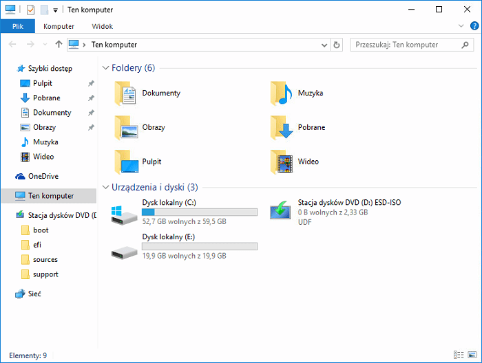 Windows 10 zmiana widoku Eksploratora