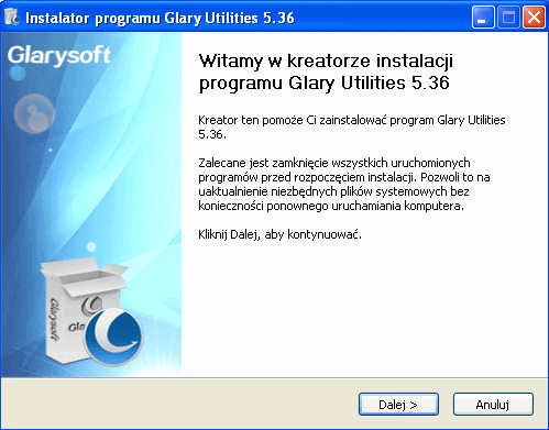 Optymalizacja Windows - Glary Utilities.