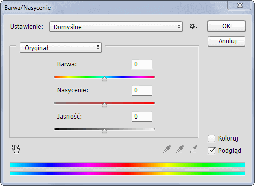 Photoshop korekcja jasności i koloru kompozycji