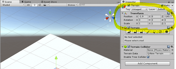 Generowanie terenu Unity 3D. Opis narzędzi i funkcji.