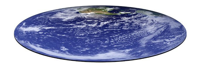 Perspektywa zdjęcia. Ziemia w kształcie dysku za sprawą Photoshopa