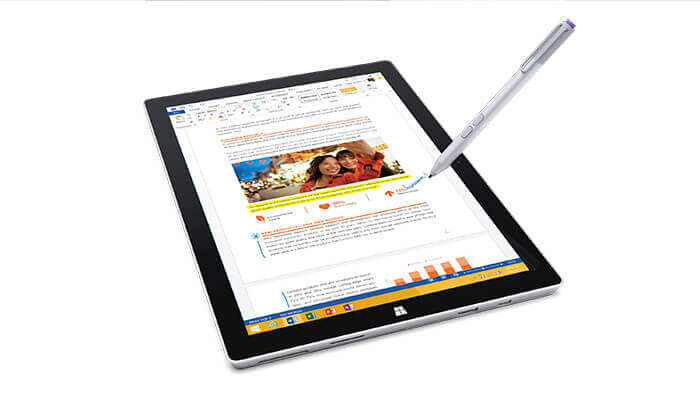 Microsoft Surface 3 PRO – bardzo rozpoznawalne urządzenie 2w1.